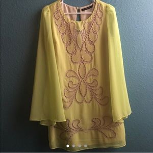 70’s Vibe Chiffon Shift Dress - perfect condition